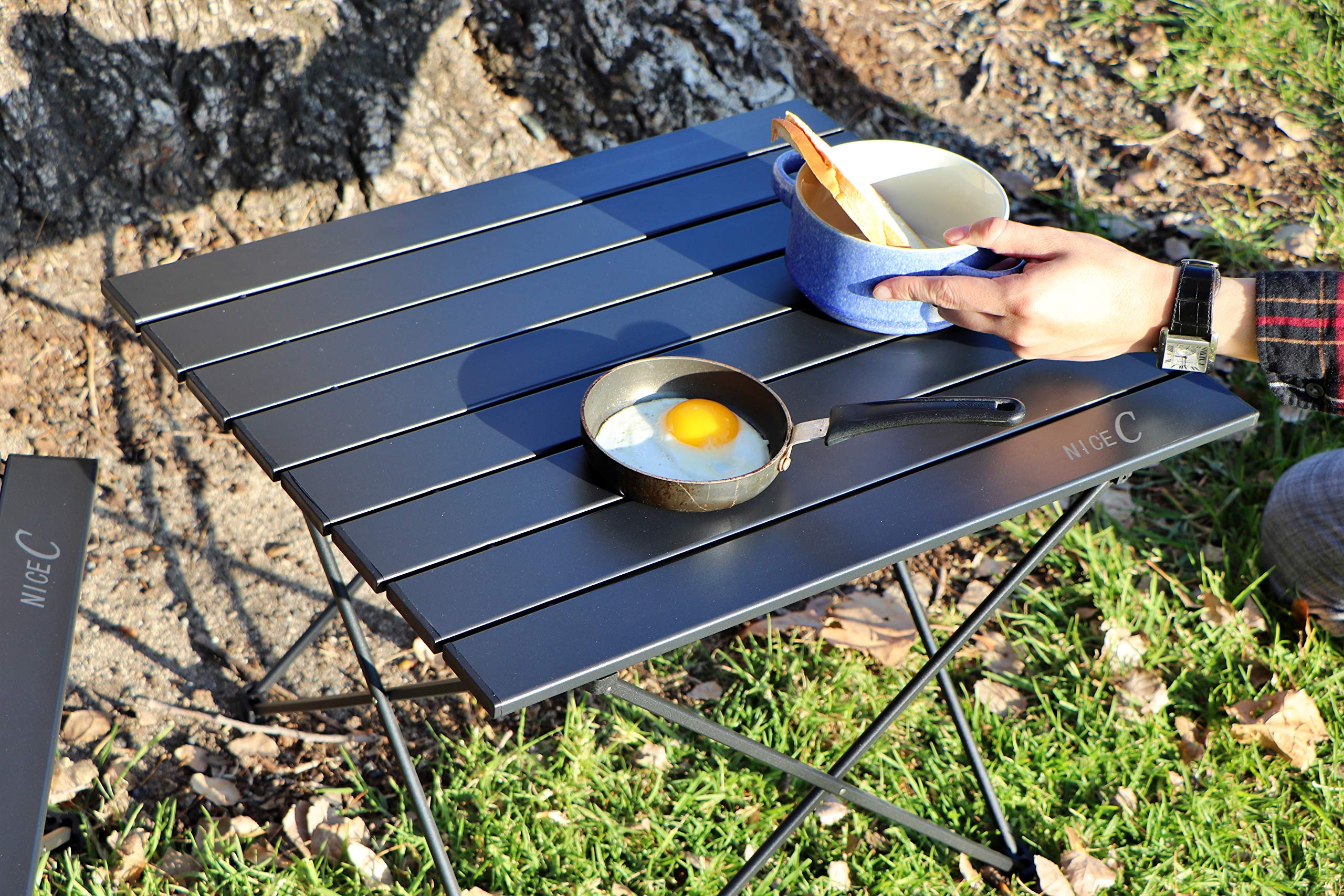 Nice C Camping Roll Up Table + Low Beach Chair