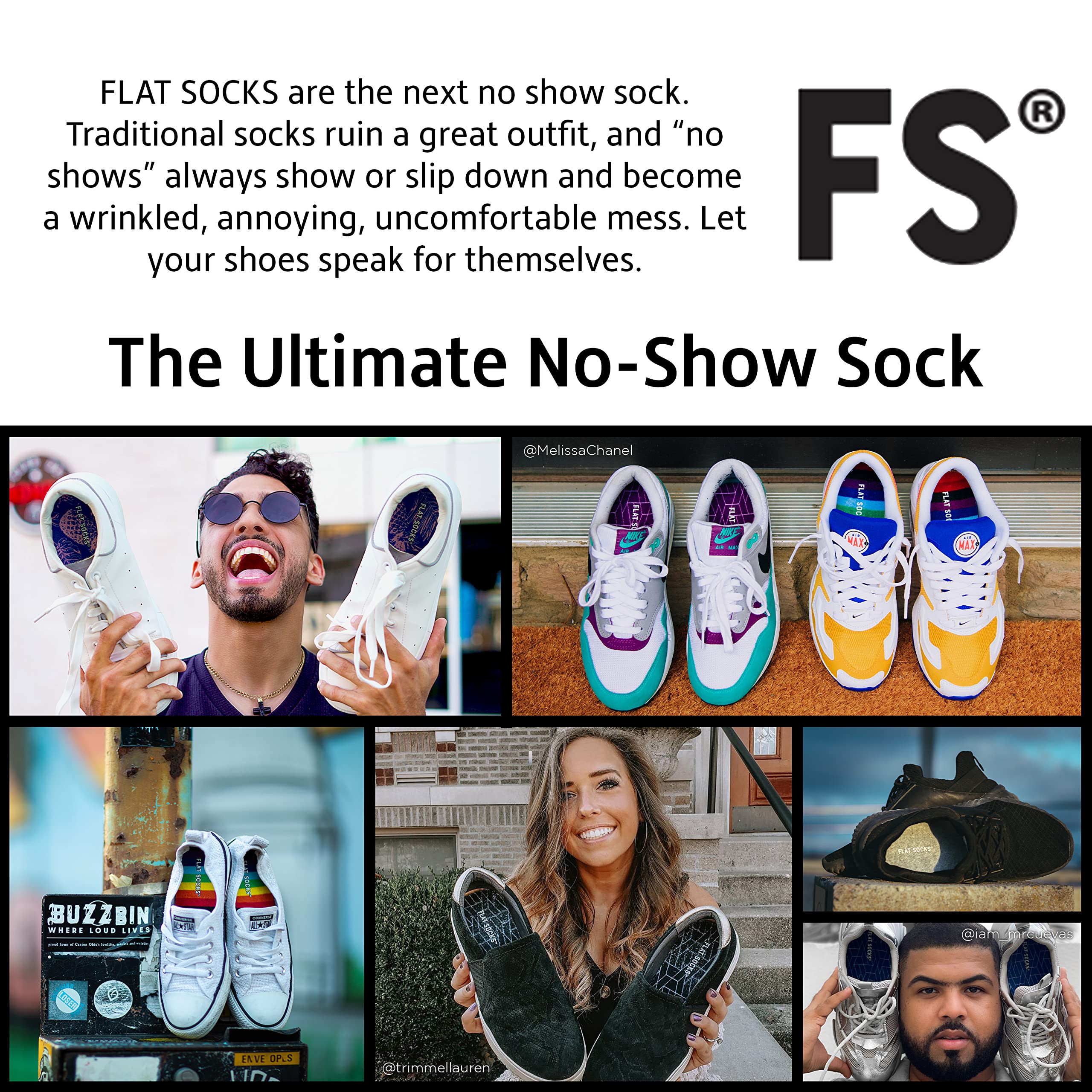 FLAT SOCKS No Show Socks, Sockless Shoe Liner, No Slipping, No Stinking, Washable Barefoot Shoe Insert for Men and Women, Sand, Large