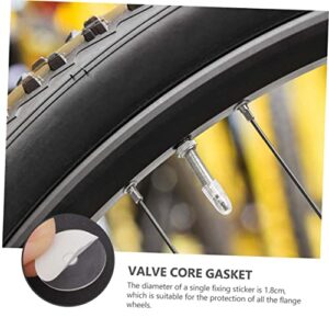 GAFOKI Bike Tire Tube 30pcs Valve Core Gasket Tire Air Pump Bike Stickers Mountain Bike Tire Gasket Mountain Bike Air Nozzle Sticker Tire Air Nozzle Mat Tire Gasket Bike Sticker Bike Tires