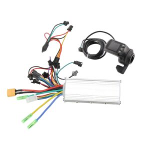 Alomejor Electric Brushless Controller, GZ3 LCD Display 2 in 1 48/60V 500W Scooter Controller Set for 22.5mm Diameter Handlebar