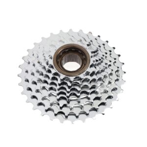 DAUERHAFT 8 Speed Rotary Freewheel, Strong Compatibility Corrosion Proof Rust Prevention 13‑32T Flywheel for Mountain Bike