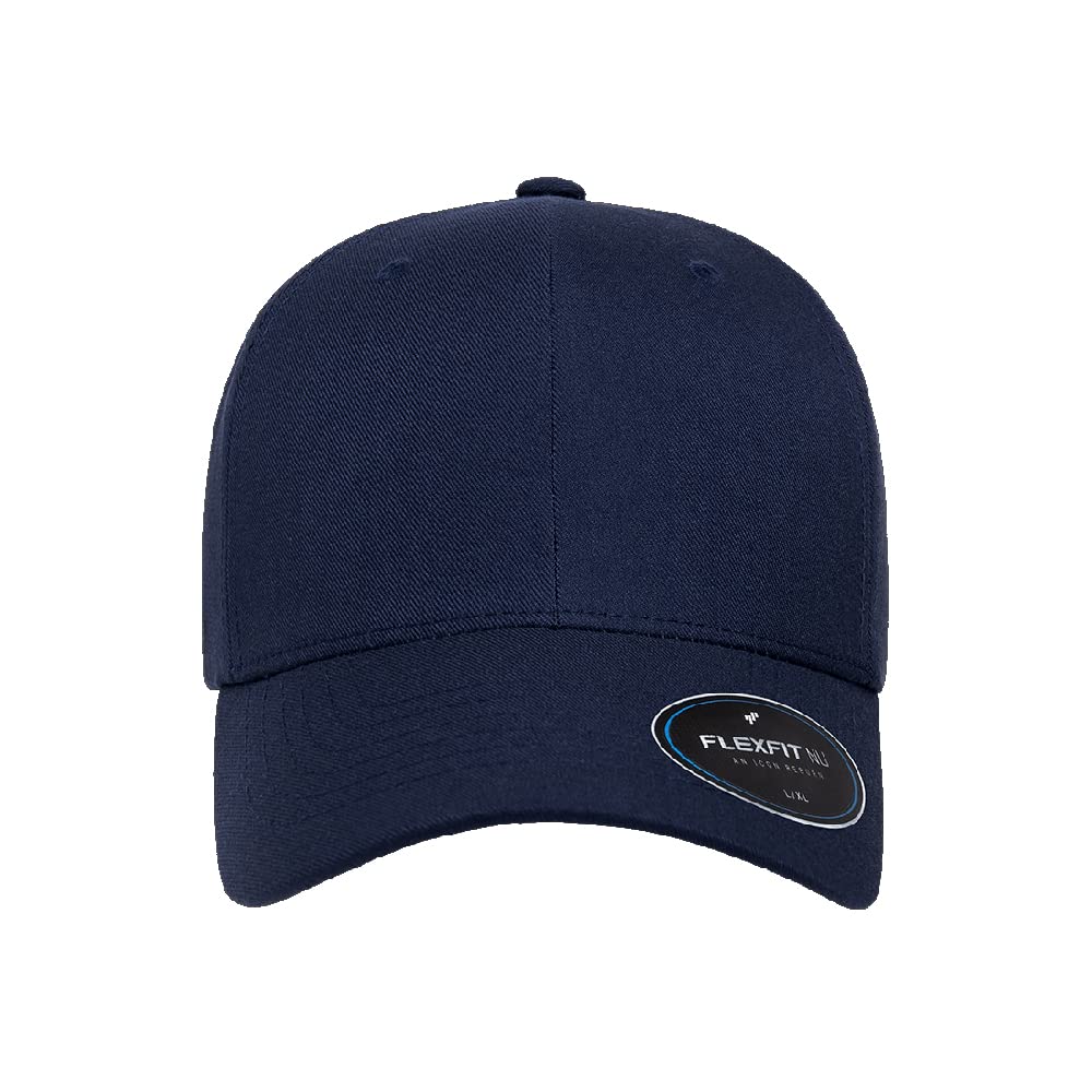 The Hat Pros | Flexfit NU Tri-Layer Men's Athletic Baseball Hat Fitted 6100NU Cap (as1, Alpha, l, x_l, Navy)