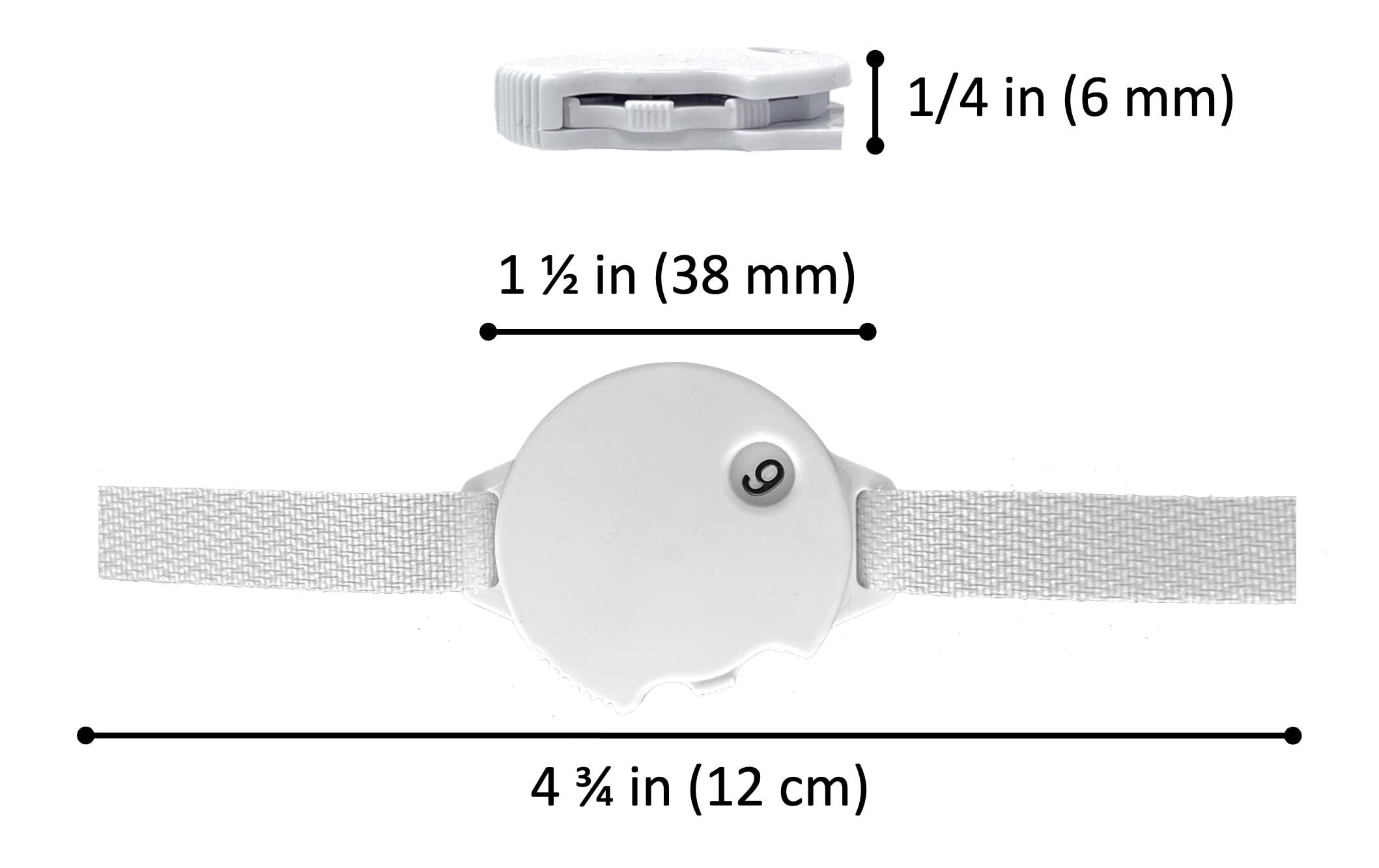 No Worry Sports Original Stroke Counter with Universal Golf Glove Fastener