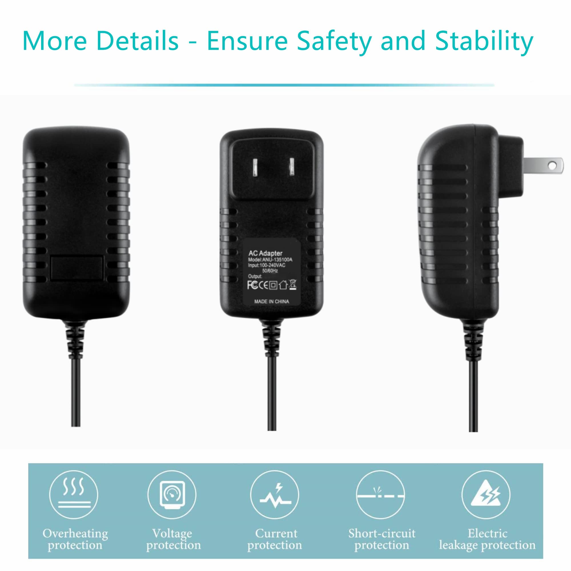 Dysead AC Adapter Compatible with Icom IC-F14/S IC-F24/S IC-F43TR VHF UHF Transceiver Radio Power