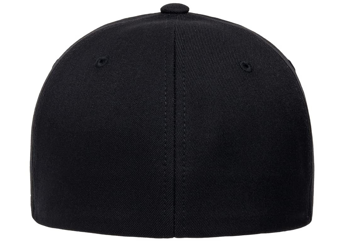 The Hat Pros | Flexfit NU Tri-Layer Men's Athletic Baseball Hat Fitted 6100NU Cap (as1, Alpha, l, x_l, Black)