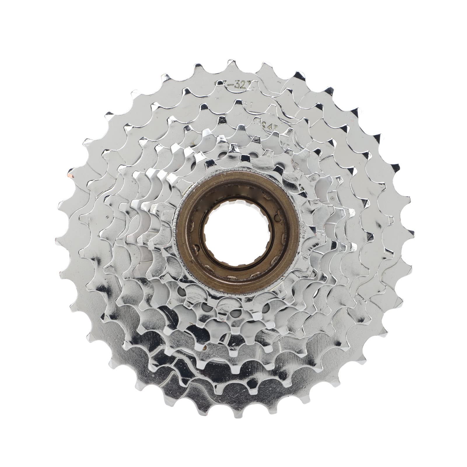 DAUERHAFT 8 Speed Rotary Freewheel, Strong Compatibility Corrosion Proof Rust Prevention 13‑32T Flywheel for Mountain Bike