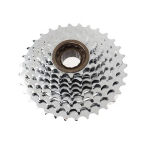 DAUERHAFT 8 Speed Rotary Freewheel, Strong Compatibility Corrosion Proof Rust Prevention 13‑32T Flywheel for Mountain Bike