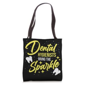 dental hygienists dentist orthodontist surgeon graphic tote bag