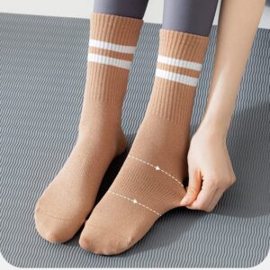 EGEN Cute Yoga Socks for Women Man Novelty Print Non Skid Socks Non Slip Grip for Pilates Barre Ballet Sport (Pink-3pcs)