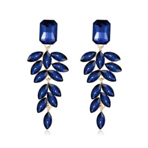 ginbla handmade women rhinestone dangle earrings boho dangling bohemian holiday western wedding party costume jewelry