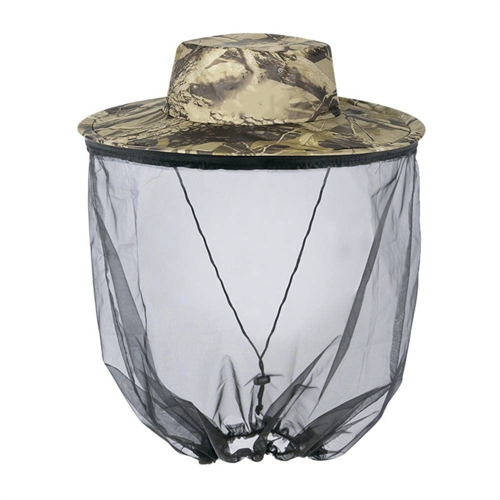 Head Net Hat for Men Women Adventure Fishing Hat Safari Hat for Hunting Camping Hiking Camouflage