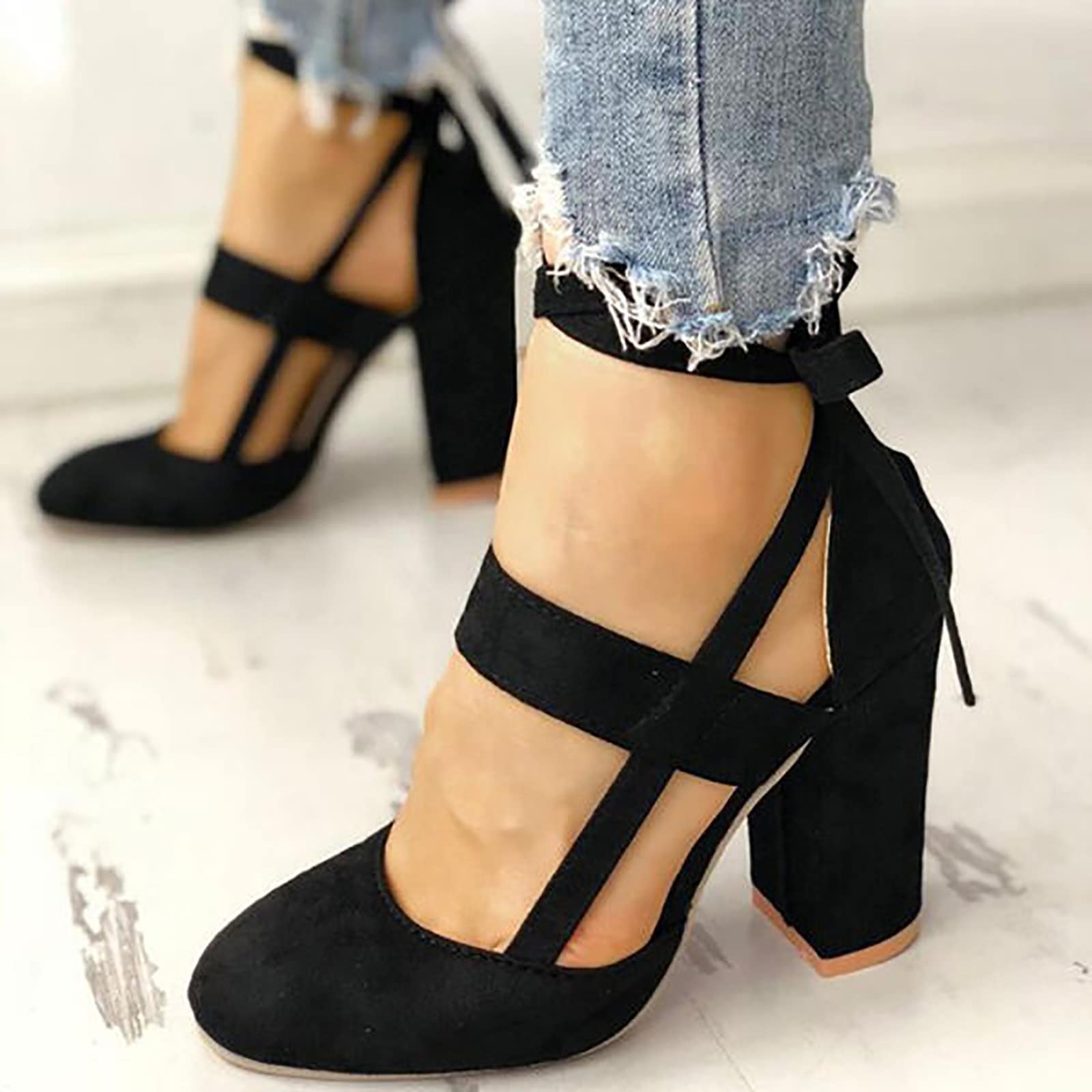 ZHOUXINGB Clear Heels for Women Shoes for Women Heels Diamond Sandals Narrow Water Sandals Zip Up Shoes Chunky Heel Flats Waterproof Tennis Shoes for Women