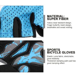 Half-Finger Gloves Cycling Bike Gloves Climbing Gloves Bike Riding Gloves Hiking Gloves Half Finger Gloves Half Biker Gloves Sun Gloves Unisex Gloves Fitness Protection Microfiber