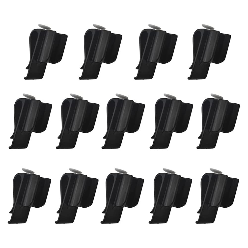 Jteyult 20Pcs Golf Club Storage Clip Plastic Golf Putter Clip Organizer Ball Clubs Golf Accessories for Golfers Black