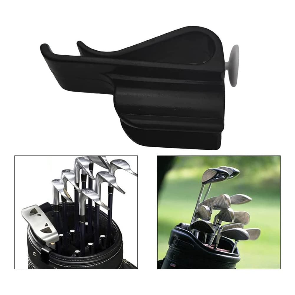 Jteyult 20Pcs Golf Club Storage Clip Plastic Golf Putter Clip Organizer Ball Clubs Golf Accessories for Golfers Black