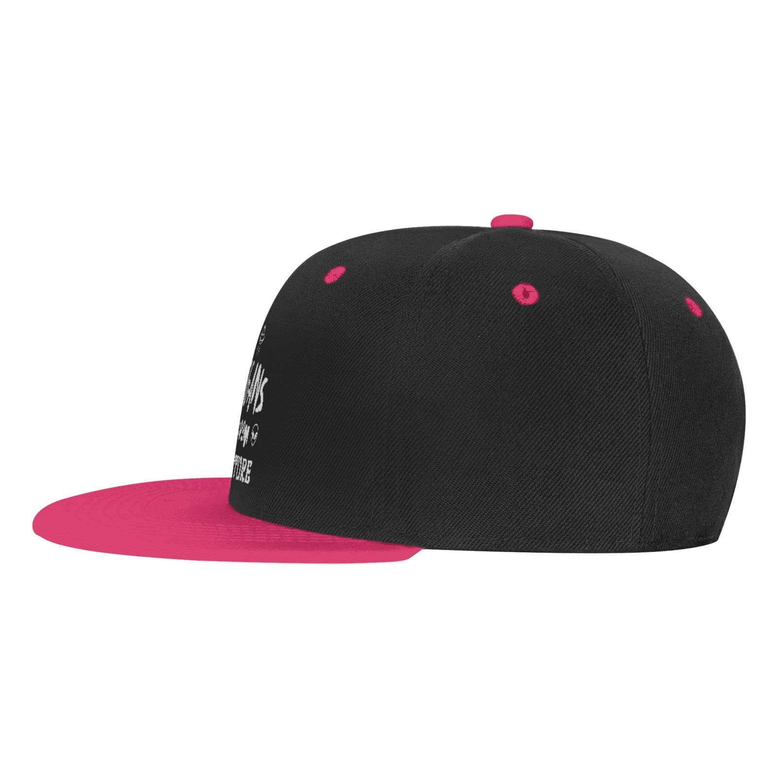 Adjustable Snapback Hat for Men Women, Vegan Vibes Unisex Hip Hop Baseball Cap Trucker Dad Hats Pink