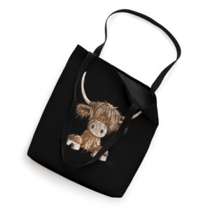 Scottish Highland Cattle Head I Highland Cattle Cow Fun Tote Bag