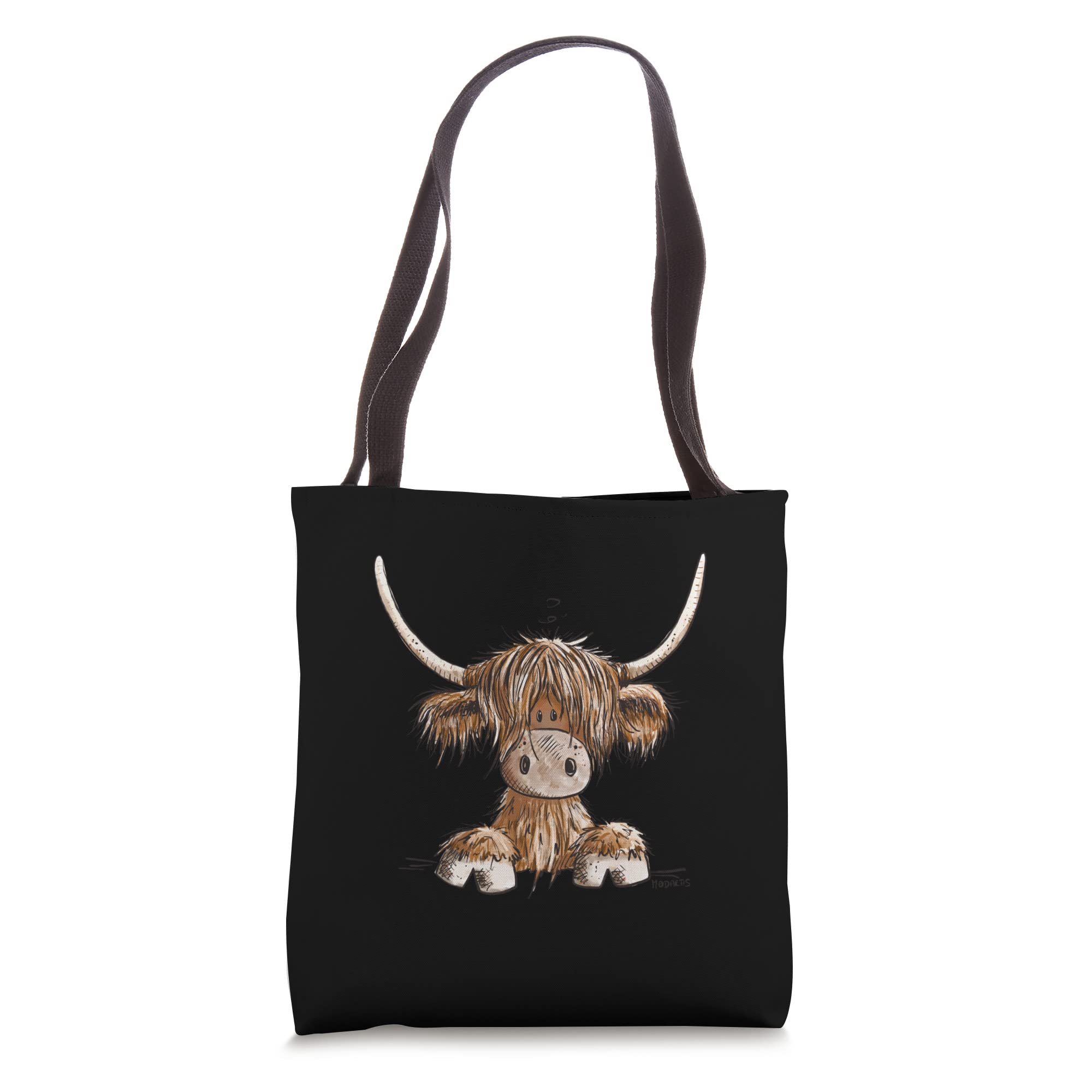 Scottish Highland Cattle Head I Highland Cattle Cow Fun Tote Bag