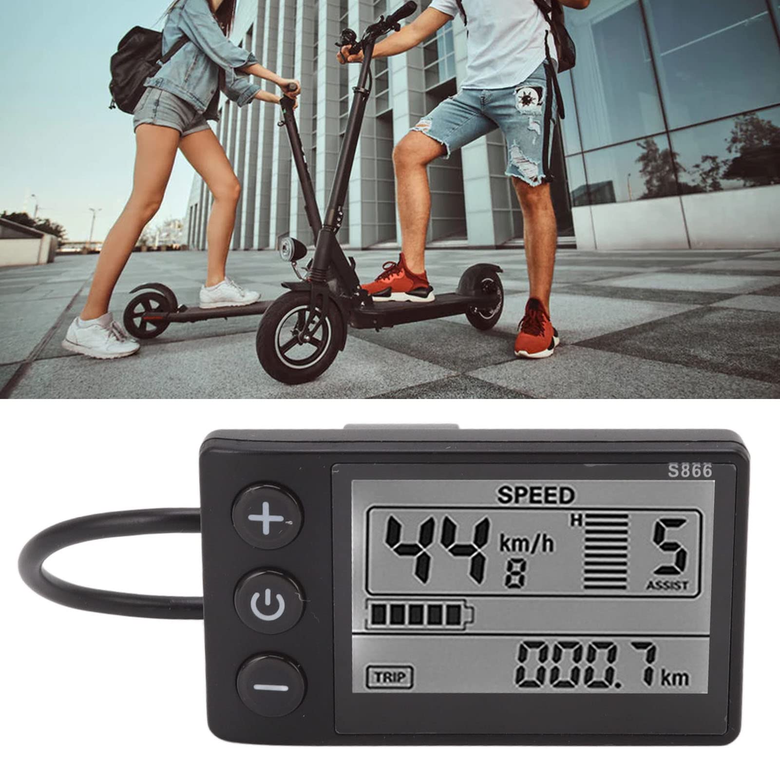 Alomejor Electric LCD Display S866 Multi Information Information Display IP65 Waterproof Panel Electric Scooter