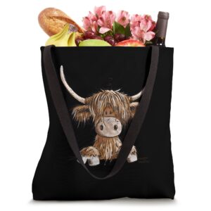 Scottish Highland Cattle Head I Highland Cattle Cow Fun Tote Bag