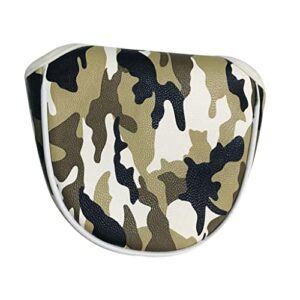 besstuup camouflage golf putters headcover pu leather club head cover protector guards