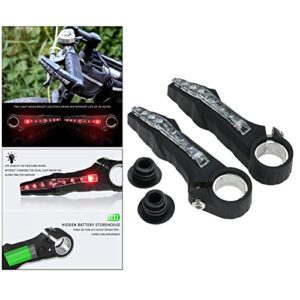 BESSTUUP 2Pack Rest Handlebar Grips Bar End Night Lamp Mountain Bike