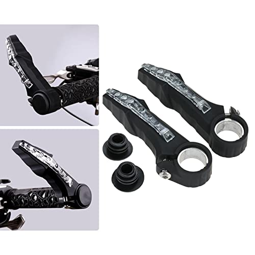 BESSTUUP 2Pack Rest Handlebar Grips Bar End Night Lamp Mountain Bike