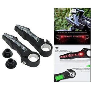 BESSTUUP 2Pack Rest Handlebar Grips Bar End Night Lamp Mountain Bike