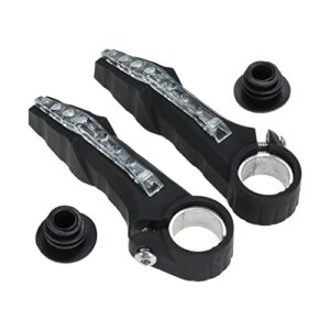 BESSTUUP 2Pack Rest Handlebar Grips Bar End Night Lamp Mountain Bike