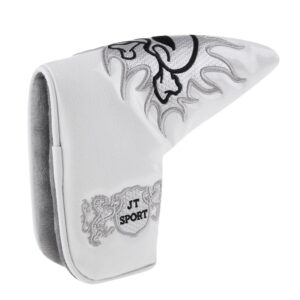 pistro Skull Waterproof Golf Putter Head Cover Universal Headcover - White