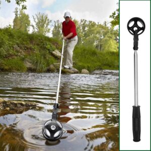 Misaso Golf Ball Retriever Stainless Telescopic Golf Ball Retriever W/Golf Ball Putter Claw Sucker Tool