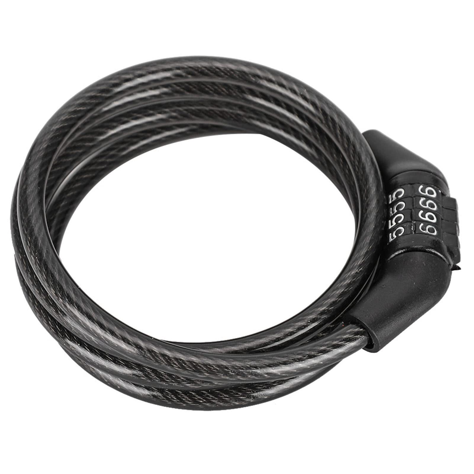 Bike Lock Cable, Security Bike Lock with 4 Digit Combination Bicycle Lock for Outdoor Equipment