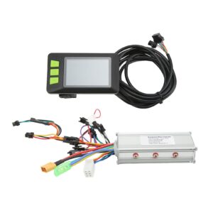 SPYMINNPOO Electric Motor Controller,36V 48V 500W Electric Bike Controller LCD Display Professional Scooter Brushless Controller Kit for 22.5mm Handlebar