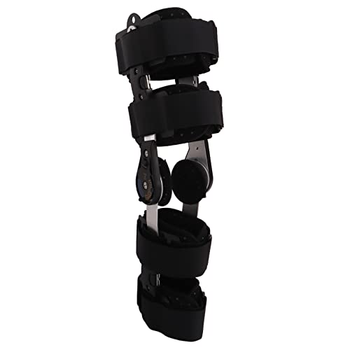 Knee Support Brace, Length Adjust Promote Recovery Sponge Lining Comfortable Hinged Knee Brace Extended Locking for Sports