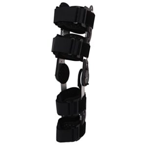 Knee Support Brace, Length Adjust Promote Recovery Sponge Lining Comfortable Hinged Knee Brace Extended Locking for Sports