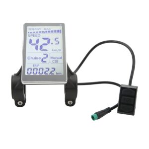 BOTEGRA M5 LCD Panel Screen, Stable Universal Easy to Install 5 Pin E Scooter LCD Display Meter for 31.8mm Electric Bikes