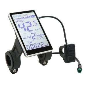 BOTEGRA M5 LCD Panel Screen, Stable Universal Easy to Install 5 Pin E Scooter LCD Display Meter for 31.8mm Electric Bikes