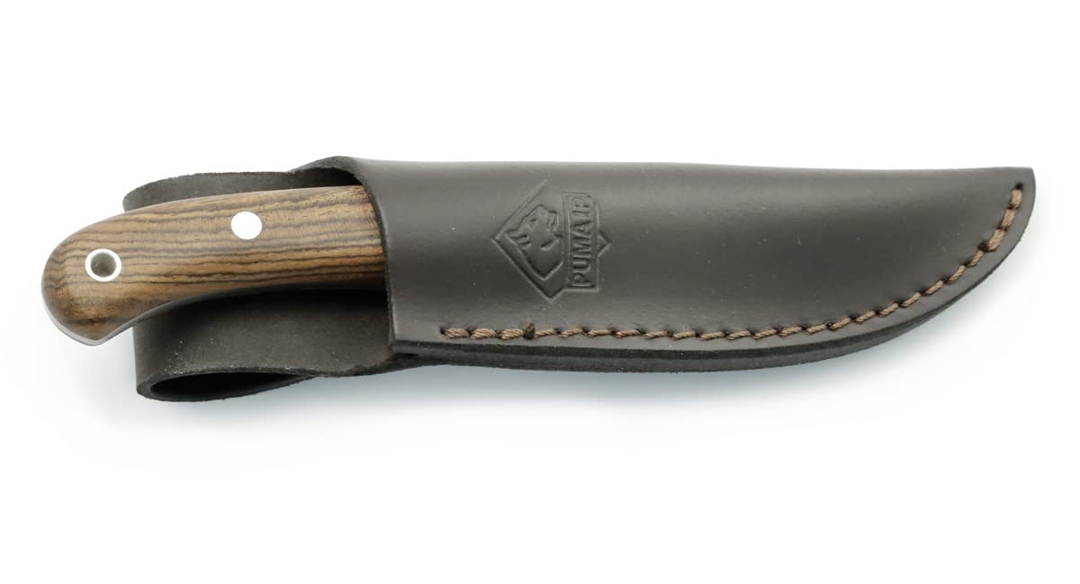 PUMA IP Catamount Oak Spanish Made Hunting Knife with Leather Sheath