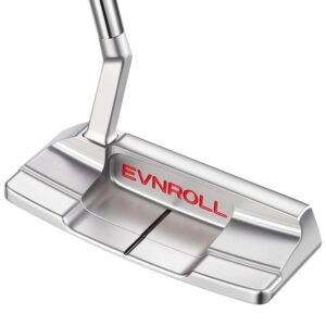 2023 Evnroll EV2 MidBlade Putter RH Short Plumber 33 TourTac White