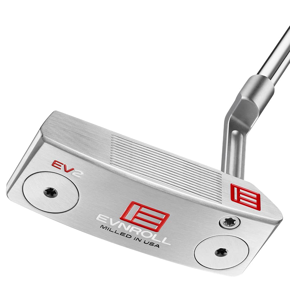 2023 Evnroll EV2 MidBlade Putter RH Short Plumber 33 TourTac White