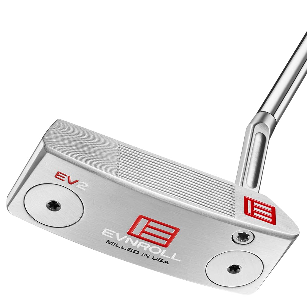 2023 Evnroll EV2 MidBlade Putter RH Short Plumber 33 TourTac White