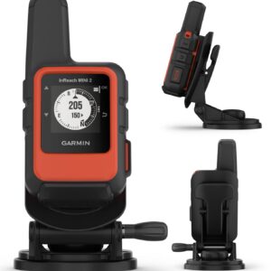 Wearable4U - Garmin inReach Mini 2 Marine Bundle, Compact Satellite Communicator, Portable Boating Handheld with Power Bundle