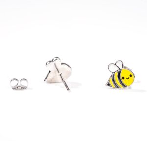 Cute Kawaii Earrings Bee Stud Earrings for Women Jewelry