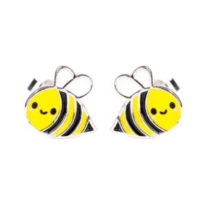 Cute Kawaii Earrings Bee Stud Earrings for Women Jewelry