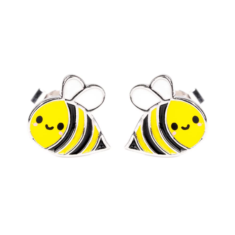 Cute Kawaii Earrings Bee Stud Earrings for Women Jewelry