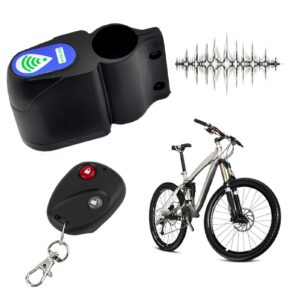 Talent Star Bicycle Sound Alert Protective Effective Plastic Bike Alarm Lock Sound Alert Compatible with Mountain Bike Black