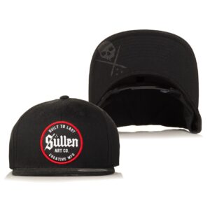 Sullen Men's Tattoo Lifestyle Factory Snapback Adjustable Hat (Black/Red)