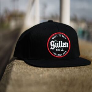 Sullen Men's Tattoo Lifestyle Factory Snapback Adjustable Hat (Black/Red)