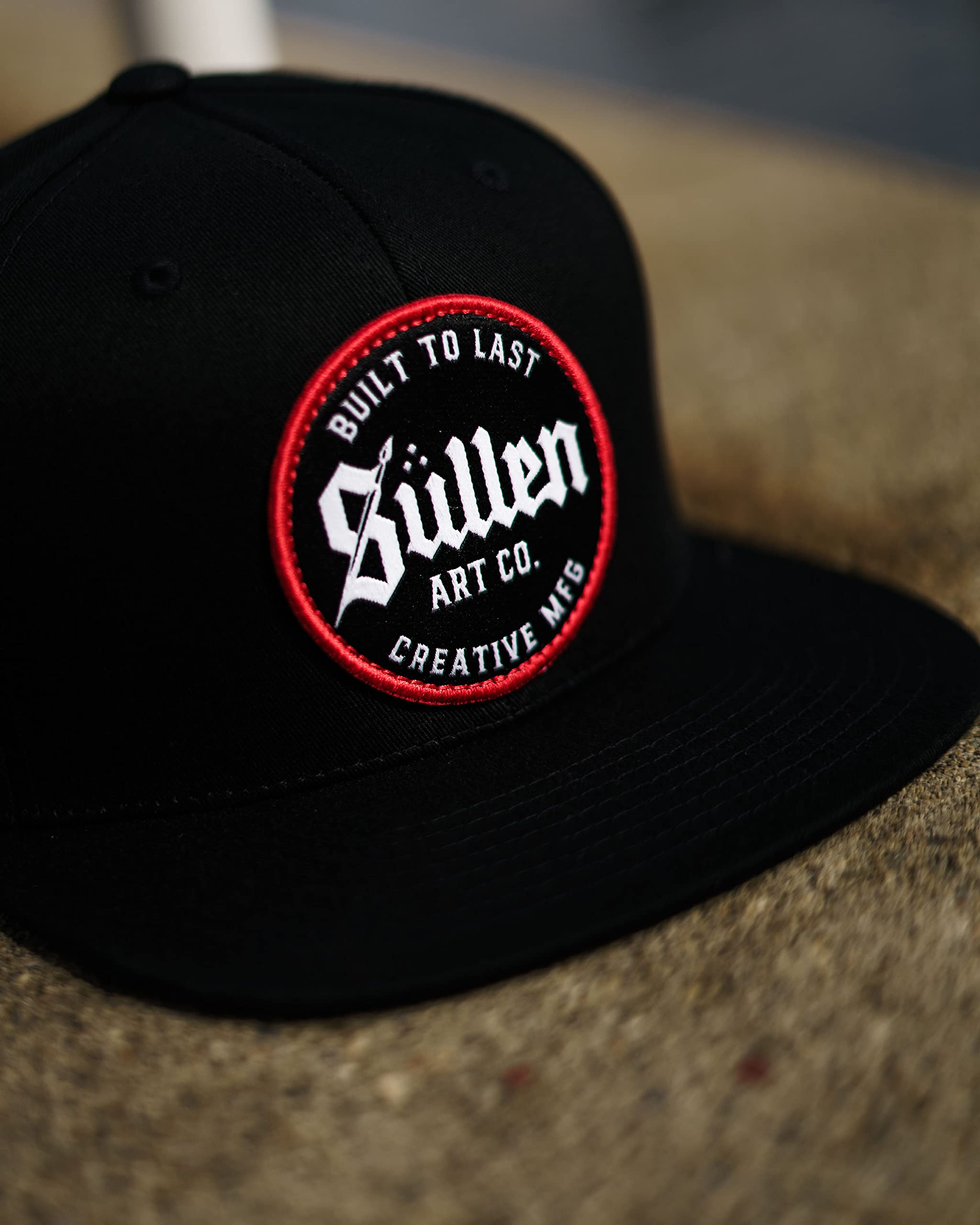 Sullen Men's Tattoo Lifestyle Factory Snapback Adjustable Hat (Black/Red)