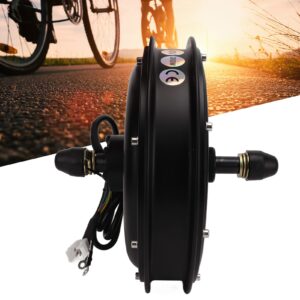 Electric Scooter Hub Motor, 48V 2000W Aluminum Alloy Rims Noiseless Electric Rear Wheel Hub Motor, Super Power Rear Hub Motor for DIY Electric Motorbike Mountain